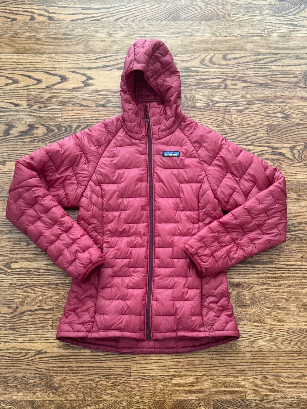 Patagonia Women's Hooded Puffer Jacket - Red/Burgandy